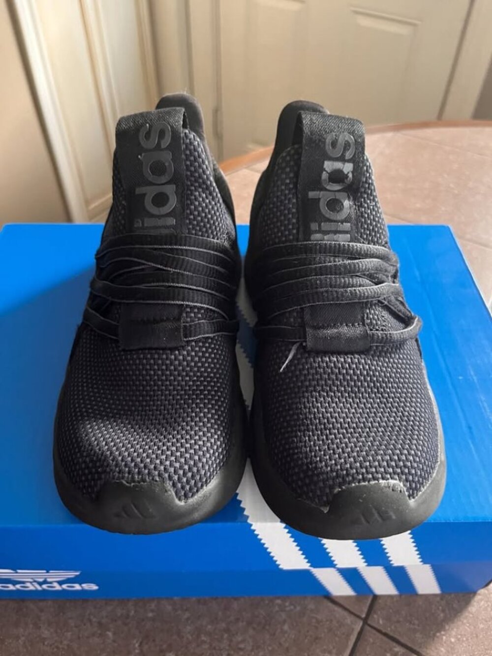 Adidas Black Knit Slip-On Sneakers | Size: 13k